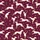 Greyhound Enthusiasts' Rich Magenta Folk Art Greyhound Silhouettes with Geometric Floral Motifs Satin Pajamas Set - 2