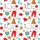 Festive Season Lovers' Red Green White Pizza Tree Pajama Gingerbread Candy Cane Pattern Satin Pajamas Set - 2