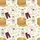Children's Whimsical Pancakes & Pajamas Golden Brown Syrup Bottles Plaid Pastel Pink Blue Heart Pattern Satin Pajamas Set - 2