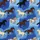 Children's Realistic Galloping Wild Horses Pattern Chestnut Tan Indigo Blue Sky Satin Pajamas Set - 2