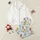 Kids' Sleepover Party Planners' Whimsical Popcorn Pajama Seamless Design with Blue Tops, Yellow Bottoms, Pink Masks, Bunny Slippers, Red Nines Satin Pajamas Set - 1