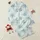 Grandmas' Dusty Blue Rose & Pale Sage Leaf Watercolor Floral Keepsake Art Design Satin Pajamas Set - 1