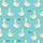 Kids' & Parents' Whimsical Aqua Goose Pattern with Pastel Green Polka Dot Party Hats & 'SILLY' Text Satin Pajamas Set - 2