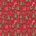 Festive Families' Vibrant Red Whimsical Christmas Pine Tree Candy Cane Holly Pattern Satin Pajamas Set - 2