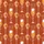 Bridesmaids' & Bridal Elegant Burnt Orange White Golden Champagne Flutes Pattern Satin Pajamas Set - 2