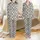 Animal Lovers' Cute Round Woodland Animal Cartoon Pattern with Grey, Black, White & Mustard Accents Satin Pajamas Set - 1