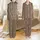 Fashion-Forward Individuals' Hand-Drawn Irregular Undulating Stripe Pattern in Deep Olive Green, Hot Pink, Cream & Black - 1
