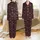 Bridal Party Members' Elegant Deep Reddish-Brown White Script Name Date Heart Botanical All-Over Pattern Satin Pajamas Set - 1