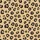 Animal Print Lovers' Flowing Stylized Leopard Rich Tan Dark Brown Organic Spot Pattern - 4