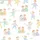 Kids' Whimsical Watercolor Children Figures Pastel Polka Dot Star Plaid Dream Theme Satin Pajamas Set - 4