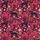 Greyhound Lovers' Deep Magenta Berry Red Olive Green Folk Art Abstract Greyhound Silhouette Floral Pattern Satin Pajamas Set - 4