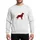 Christmas Red Black Buffalo Plaid Labrador Dog Silhouette White Pine Tree Design Sweatshirt - 1