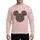 Christmas Fair Isle Knitted Ear Silhouette - Charcoal Red Snowflake Reindeer Stars Sweatshirt - 1