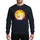 Booooks Funny Ghost Reading Orange Book Halloween Teacher Library Full Moon Bat & Cat Scene Sweatshirt - 1