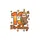 Waving Sloth Thirteenth Birthday Orange Gold Number 13 Party Celebration Sweatshirt - 2