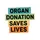 Living Donor Organ Donation Awareness Grunge Block Art Saves Lives Hero Statement Sweatshirt - 2