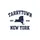 Tarrytown New York Est. 1640 Vintage Collegiate Distressed State Outline Navy Blue Sweatshirt - 2