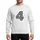 Birthday Boy Fourth Race Car Party Distressed Checkered Flag Numeral Four Sweatshirt - 1