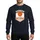 Godmom Of The Birthday Boy Athletic Basketball Celebration Orange White Hexagon Design Sweatshirt - 1