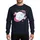 Christmas Santa Flight, Luminous Moon, Elegant Reindeer Silhouette Art Sweatshirt - 1