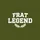 Frat Legend Bold Collegiate University Serif Graphic Laurel Leaves Greek Fraternity Campus Sweatshirt - 2