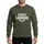 Frat Legend Bold Collegiate University Serif Graphic Laurel Leaves Greek Fraternity Campus Sweatshirt - 1
