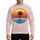 Vintage Santa Monica California Palm Tree Horizon Distressed Circle Art Design Sweatshirt - 1