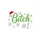 Merry Christmas #1 Green Glitter Script Design With Santa Hat & Snowflakes Sweatshirt - 2