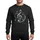 White Snowflake Mosaic Treble Clef Music Note Symbol Winter Holiday Melodic Art Sweatshirt - 1