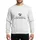 Bold Gray Blocked Phone Icon & Flat 3D Typographic Sassy Statement Sweatshirt - 1