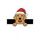 Happy Golden Retriever Dog Santa Hat Christmas Holiday Family Design Sweatshirt - 2