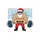 Determined Muscular Santa Deadlift Christmas Gym Fitness Strongman Design Sweatshirt - 2