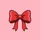 Elegant Cherry Red Maroon Bow Cartoon Vector Christmas Holiday Gift Sweatshirt - 2