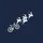 Dynamic Flying Reindeer Mountain Bike Cycle Holiday Presents | Minimalist Vector Stars Snowflakes Sweatshirt - 2