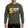 Farm Tractor 5th Birthday Party Distressed Yellow Five for Five Year Old Boys Sweatshirt - 1