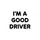 I'm A Good Driver Funny White Lie Party Humor Bold Graphic Black White Sweatshirt - 2