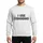 Bold Distressed Typography Humorous White Lie Party Statement Sweatshirt - 1