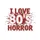 I Love 80s Horror Retro Thriller Film Fan Distressed Blood Splatter Graphic for Halloween Party Sweatshirt - 2
