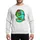 Vibrant Green Teal Fuchsia Basilisk Lizard Ninth Birthday Number 9 Design Sweatshirt - 1