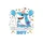 Cartoon Happy Shark 4th Birthday Ocean Party for Toddler Boys 4 Years Old Sweatshirt - 2