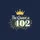 Her 102nd Birthday Queen Celebration: Elegant Gold Crown & Festive Fireworks Sweatshirt - 2
