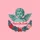 Classical Engraved Cherub Peace On Earth Garland Christmas Poinsettia Teal Crimson Design Sweatshirt - 2
