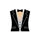 Funny Ladies V-Neck Tuxedo Graphic Black Bow Tie White Lapels Formal Party Sweatshirt - 2