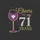 Glamorous Cheers To 71 Years Gold Purple Rhinestone Jewel 71st Birthday Celebration for Women Sweatshirt - 2
