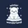 Playful Baby Polar Bear Winter Wonderland Snowflakes Illustration Sweatshirt - 2