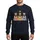 Christmas Epiphany Three Kings Following Golden Star Specks Rustic Folk Art Muted Hues Sweatshirt - 1