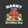 Nanny Of The Birthday Boy Farm Animals Red Barn Cow Chicken Duck Goat Artwork Sweatshirt - 2