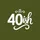 40th Birthday '40ish' Graphic Funny Modern White Script Playful Flourishes Sweatshirt - 2
