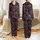 Women's Funny Black Stretchy Lounge Dress | Bold KARMA Pattern, Pink Accents & Stylized Western Motifs Satin Pajamas Set - 1