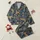 Nature Lover's Sapphire Jungle Leopard & Tropical Foliage Two-Piece Sleep Set Satin Pajamas Set - 1